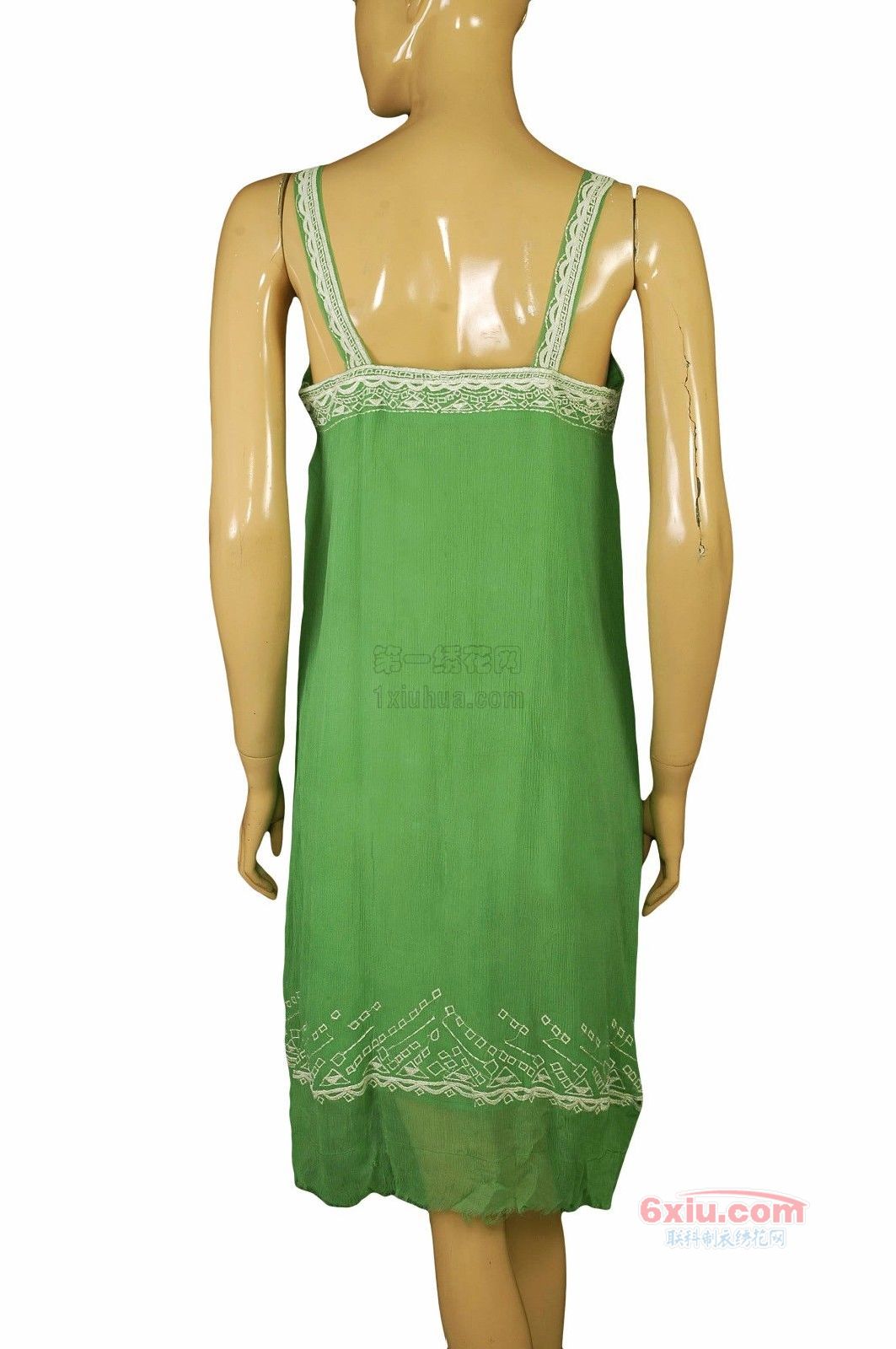 抽象曲线吊带裙