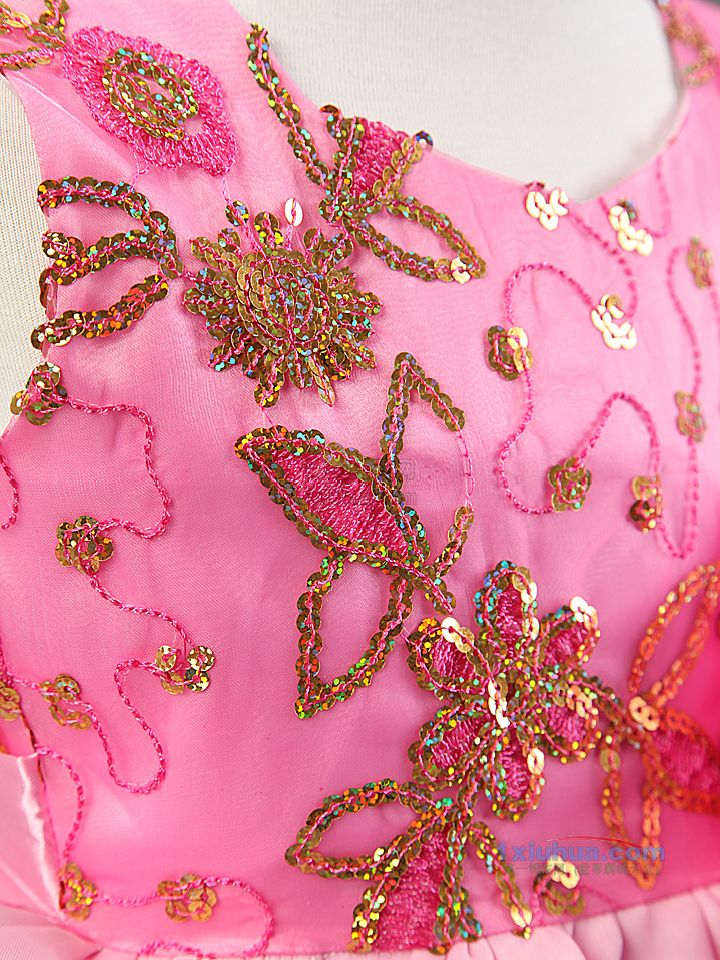 珠片曲线公主裙