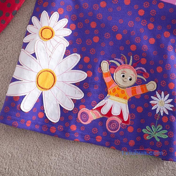 花园宝宝贴布刺绣