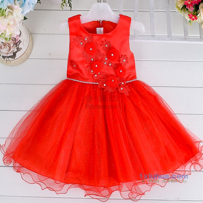 立体花朵公主裙