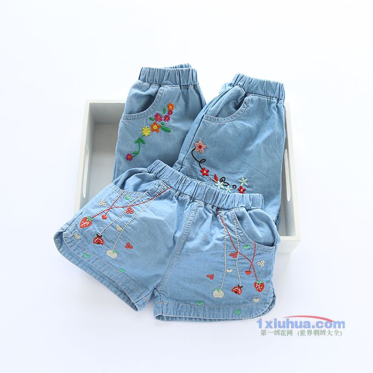 草莓苹果甲虫牛仔裤