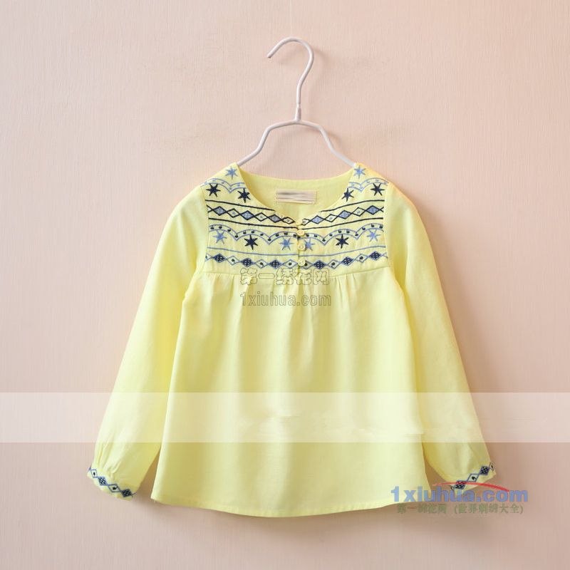 仿古前胸刺绣曲线